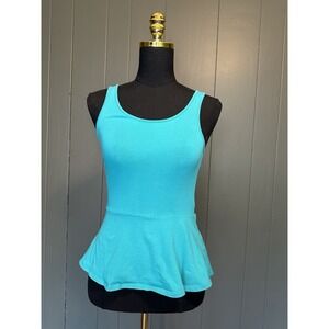 Express Blue Reply Tank Top Blouse Y2K‎ XS Extra Small